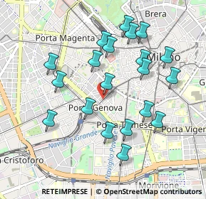 Mappa Corso Genova, 20100 Milano MI, Italia (0.9445)