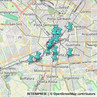Mappa Corso Genova, 20100 Milano MI, Italia (1.13667)