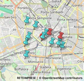 Mappa Corso Genova, 20100 Milano MI, Italia (1.32167)