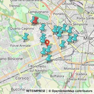 Mappa Via Bartolomeo D'Alviano, 20146 Milano MI, Italia (1.54118)