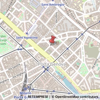 Mappa Via Fabio Mangone,  1, 20123 Milano, Milano (Lombardia)