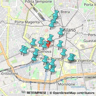 Mappa Via Conca del Naviglio, 20123 Milano MI, Italia (0.8525)