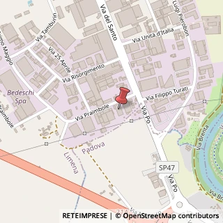 Mappa Via Praimbole, 9, 35010 Limena, Padova (Veneto)