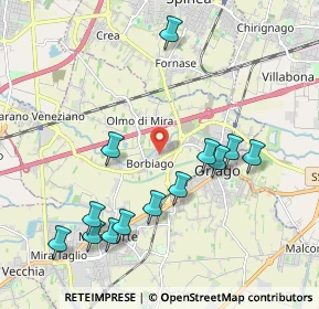 Mappa Via Milano, 30034 Mira VE, Italia (2.12923)