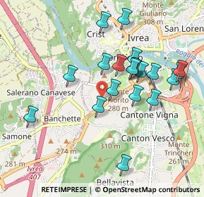 Mappa Via Cena Giovanni, 10015 Ivrea TO, Italia (0.8945)