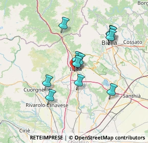 Mappa Via Cena Giovanni, 10015 Ivrea TO, Italia (12.36364)