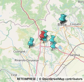 Mappa Via Cena Giovanni, 10015 Ivrea TO, Italia (10.76364)