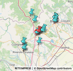 Mappa Via Cena Giovanni, 10015 Ivrea TO, Italia (12.3635)