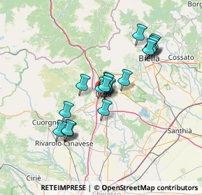 Mappa Via Cena Giovanni, 10015 Ivrea TO, Italia (11.3145)