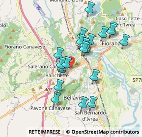 Mappa Via Cena Giovanni, 10015 Ivrea TO, Italia (1.679)