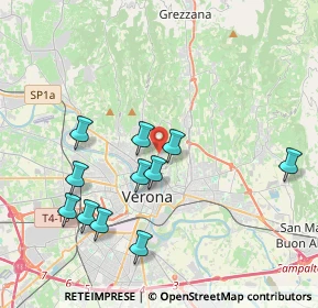 Mappa Via Benvenuto Zenari, 37128 Verona VR, Italia (3.92273)