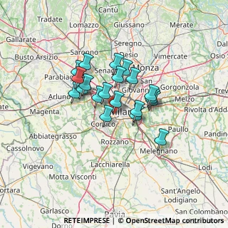 Mappa Via George Washington, 20148 Milano MI, Italia (9.752)
