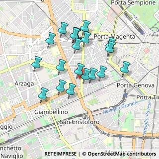 Mappa Via George Washington, 20148 Milano MI, Italia (0.8395)