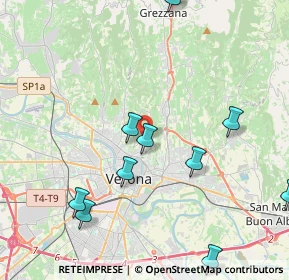 Mappa Via Valdonega, 37128 Verona VR, Italia (5.325)