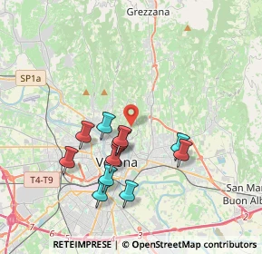 Mappa Via Valdonega, 37128 Verona VR, Italia (3.48273)