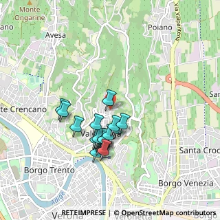 Mappa Via Valdonega, 37128 Verona VR, Italia (0.786)