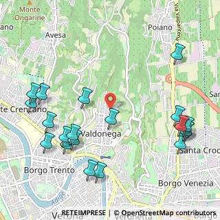 Mappa Via Valdonega, 37128 Verona VR, Italia (1.3205)