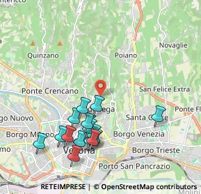 Mappa Via Valdonega, 37128 Verona VR, Italia (2.09)