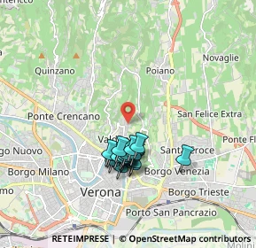 Mappa Via Valdonega, 37128 Verona VR, Italia (1.48529)