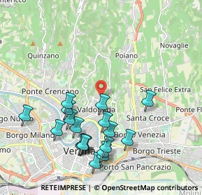 Mappa Via Valdonega, 37128 Verona VR, Italia (2.14105)