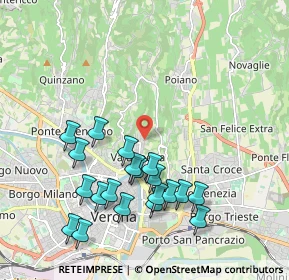 Mappa Via Valdonega, 37128 Verona VR, Italia (2.082)