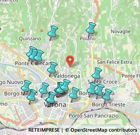 Mappa Via Valdonega, 37128 Verona VR, Italia (2.125)