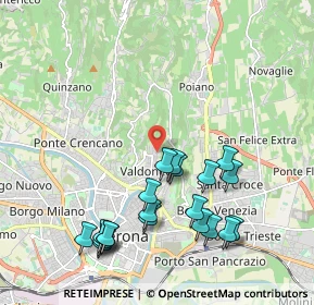 Mappa Via Valdonega, 37128 Verona VR, Italia (2.198)