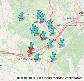 Mappa Via Giuseppe Mazzini, 36053 Gambellara VI, Italia (5.97)