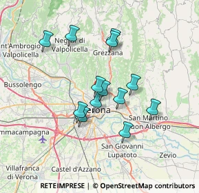 Mappa Via Benvenuto Zenari, 37128 Verona VR, Italia (5.77615)