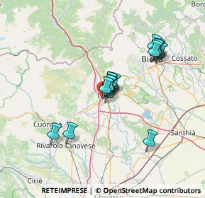 Mappa Via Monte Leggero, 10015 Ivrea TO, Italia (11.51625)