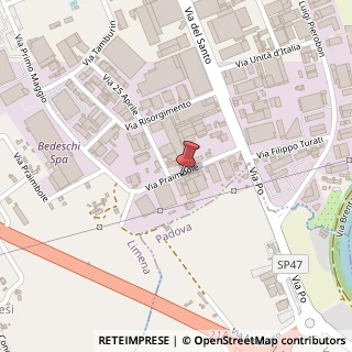 Mappa Via Praimbole, 15/bis, 35010 Limena, Padova (Veneto)