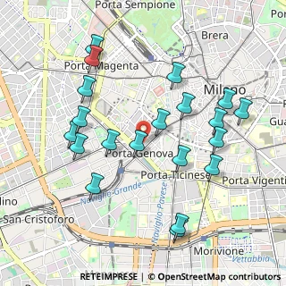 Mappa Via Daniele Crespi, 20123 Milano MI, Italia (1.033)