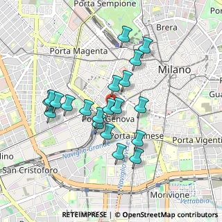 Mappa Via Daniele Crespi, 20123 Milano MI, Italia (0.802)