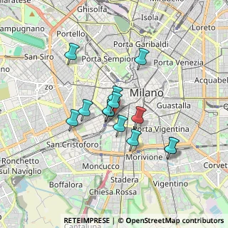 Mappa Via Daniele Crespi, 20123 Milano MI, Italia (1.33846)