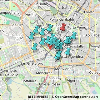 Mappa Via Daniele Crespi, 20123 Milano MI, Italia (1.1155)