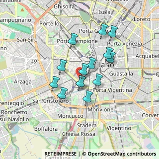 Mappa Via Daniele Crespi, 20123 Milano MI, Italia (1.35714)