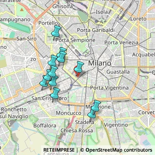 Mappa Via Daniele Crespi, 20123 Milano MI, Italia (1.70583)