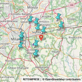 Mappa Via Umbria, 20068 Peschiera Borromeo MI, Italia (7.36917)