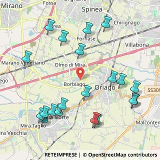 Mappa Via Torino, 30034 Mira VE, Italia (2.535)