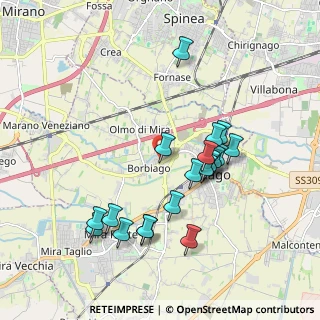 Mappa Via Torino, 30034 Mira VE, Italia (1.815)