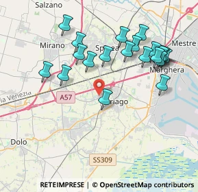 Mappa Via Torino, 30034 Mira VE, Italia (4.0145)