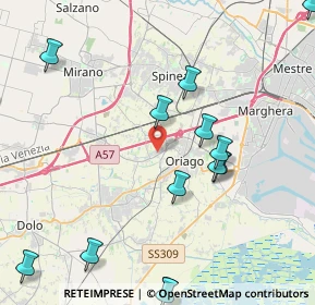 Mappa Via Torino, 30034 Mira VE, Italia (6.4995)
