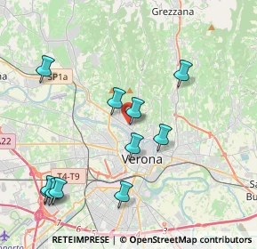 Mappa Via Sabotino, 37124 Verona VR, Italia (4.38636)