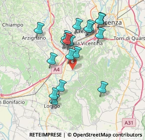 Mappa Via Sansovino, 36040 Brendola VI, Italia (6.80833)