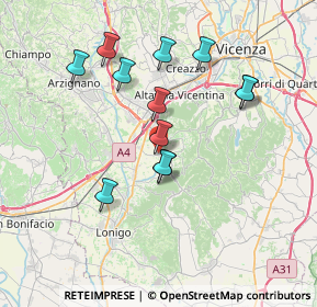 Mappa Via Sansovino, 36040 Brendola VI, Italia (6.71083)