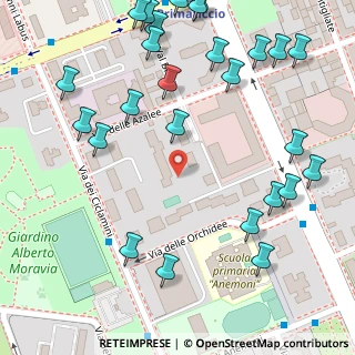 Mappa Via delle Azalee, 20147 Milano MI, Italia (0.17692)