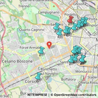 Mappa Via delle Azalee, 20147 Milano MI, Italia (2.497)