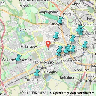 Mappa Via delle Azalee, 20147 Milano MI, Italia (2.22071)