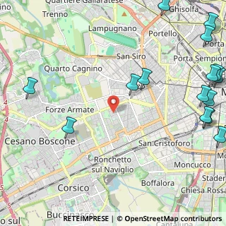 Mappa Via delle Azalee, 20147 Milano MI, Italia (3.34533)