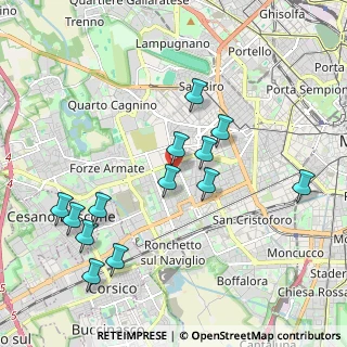Mappa Via delle Azalee, 20147 Milano MI, Italia (2.05692)